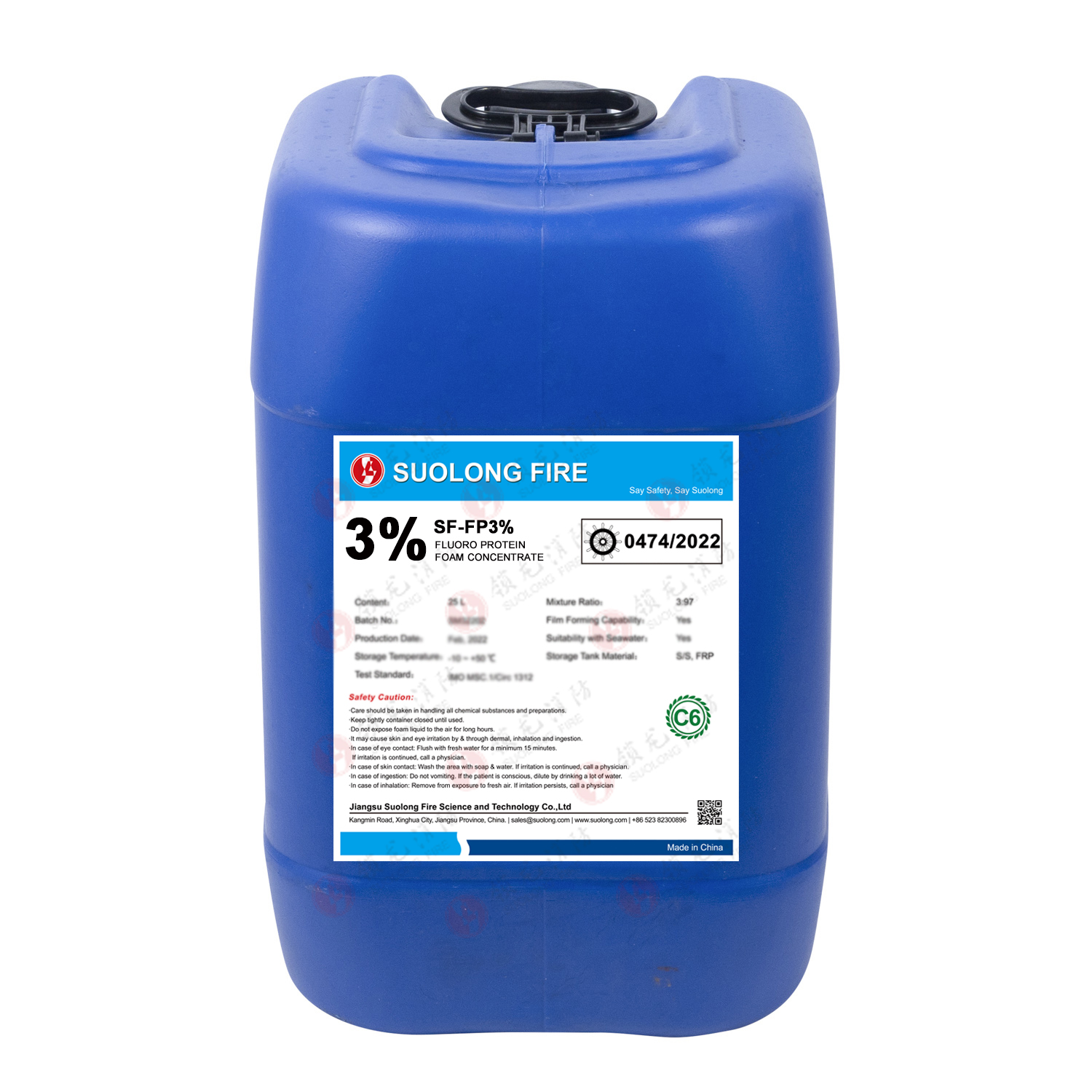 Fluoroprotein Foam Concentrate for Class B Hydrocarbon Fuel Fires